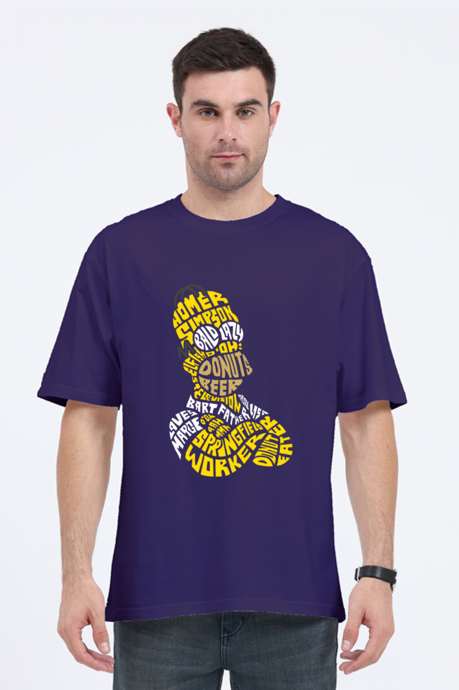 Premium Heavyweight Oversized T-shirt - SomethingNew - Simpson Folded Hands - Front Print
