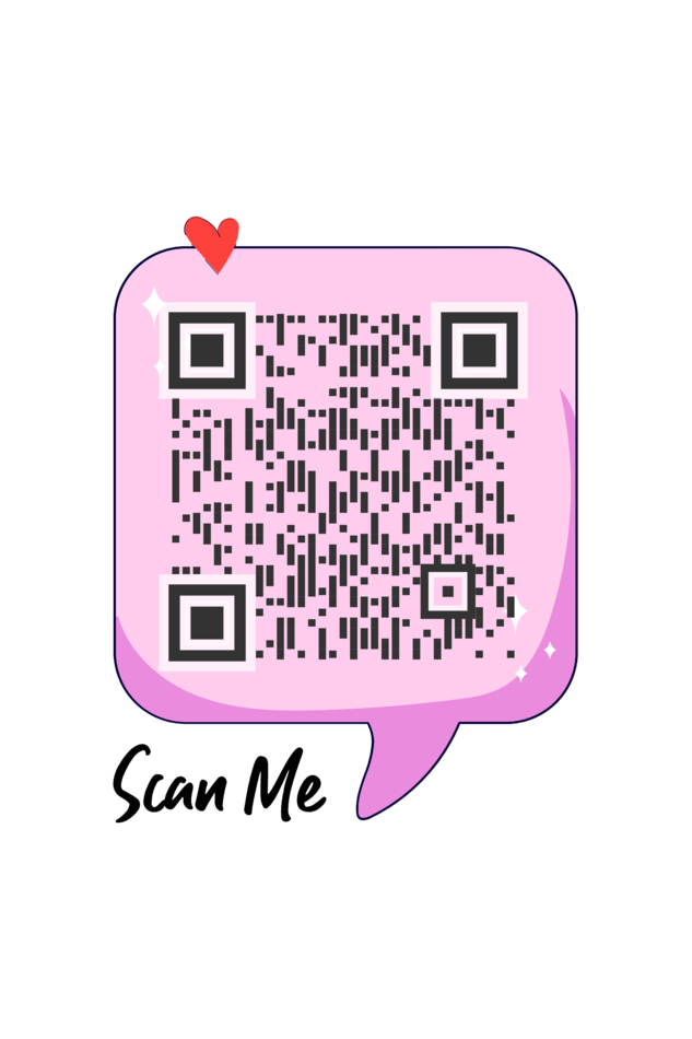 Customized QR Code Scannable Zipper Hoodie - Premium Heavyweight Ultra-Soft - Pink Chatbox Scan Me - Back Print